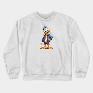 Donald Duck Design Crewneck Sweatshirt